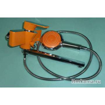 Смеситель   стойка душевая FABIA 9676 длинный излив, хром.